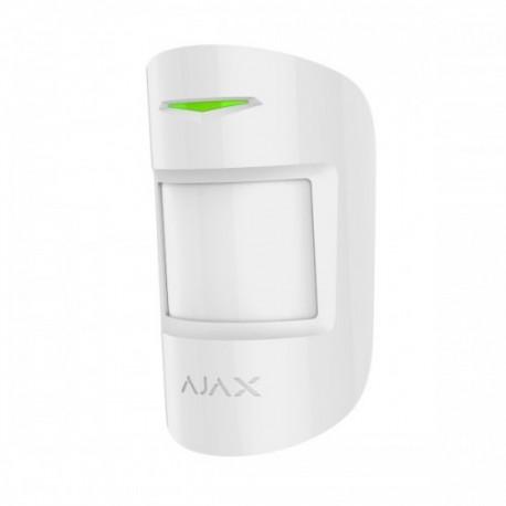 Ajax Combi Protect WHITE - 2 Way Wireless Pet Immune PIR Motion Detector With Glass Break Detector, 12m