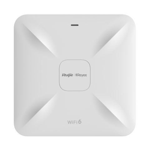 Ruijie Reyee Internal WiFi6 Gigabit Access Point AX1800, 574Mbps, Dual Band Up To 1201Mbps, POE / 12VDC (Up To 30M Range)