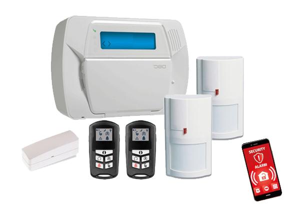 DSC* Impassa SCW9055-433 Self-Contained 2-Way Wireless Security System with Wireless: 1xDoor/Window Contact, 2xPIR and 1xRemote Keyfob Kit * Supports 64 Wireless Zone and 16 Wireless Keys(without using a zone slot) * BOM Kit contains the following items: