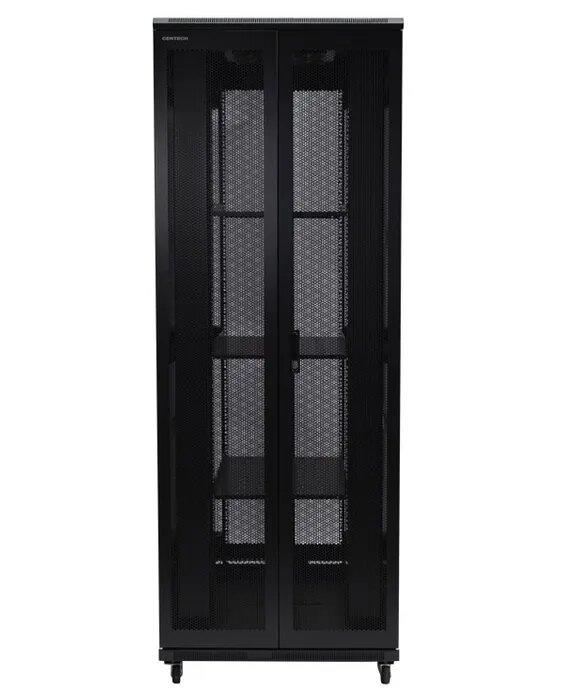 Certech* 27RU 800 (W) x 800 (D) Premier Series Server Rack With 1 x Fixed Shelf, 4 x Fans, 1 x 6 Outlet Horizontal PDU, 25 x Cage Nuts, 4 x Castor Wheels & 4 x Levelling Feet