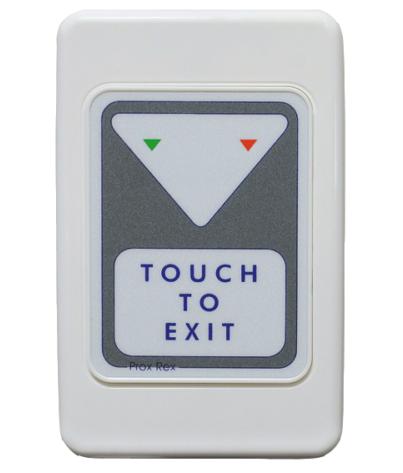 Trojan* Touch To Exit Electronic REX. Two Sets Of N/C, N/O Contacts, Built-in Sounder, 12VDC