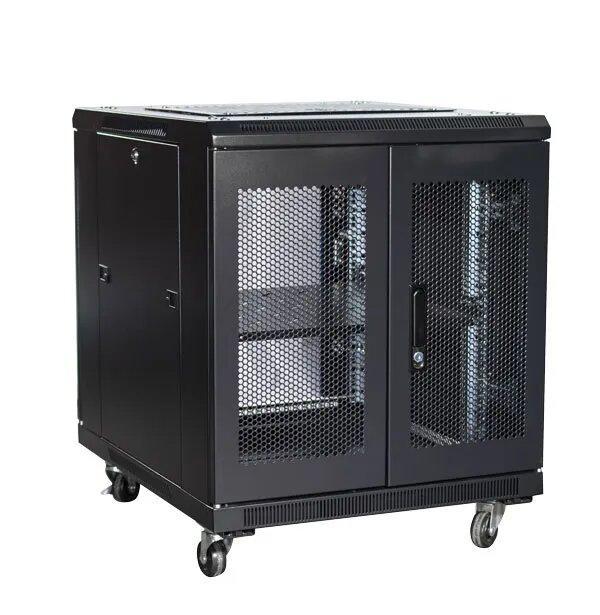 Certech 12RU 600 (W) x 700 (D) Premier Series Server Rack With 1 x Fixed Shelf, 4 x Fans, 1 x 6 Outlet Horizontal PDU, 25 x Cage Nuts, 4 x Castor Wheels & 4 x Levelling Feet