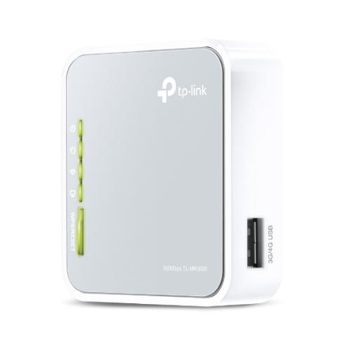 TP-Link Portable Wireless Router, Provides Internet Access For Standalone CCTV / Alarm Systems Via Mobile Device Tethering Or 3G/4G USB Dongle Connection, Hardwired RJ45 Network Port, Micro USB Powered, Compact Design, No Ongoing Charges