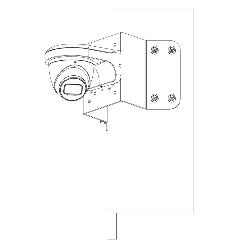 VIP Vision 6MP IP Professional AI Series IR Eyeball, Low Light, 2.8mm Lens, 120dB WDR, 50m IR, POE or 12VDC, IP67, MicroSD, Built-In Mic (Wall Mount: VSBKTB204W, Junction Box: VSBKTA130E)