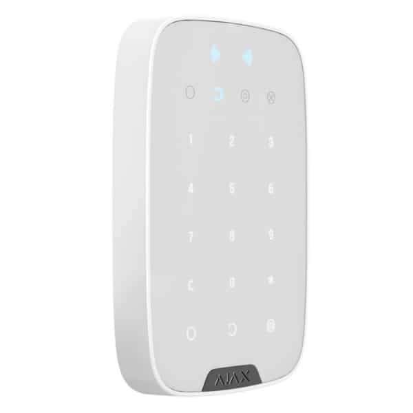 Ajax KeyPad WHITE - 2 Way Wireless Touch Keypad