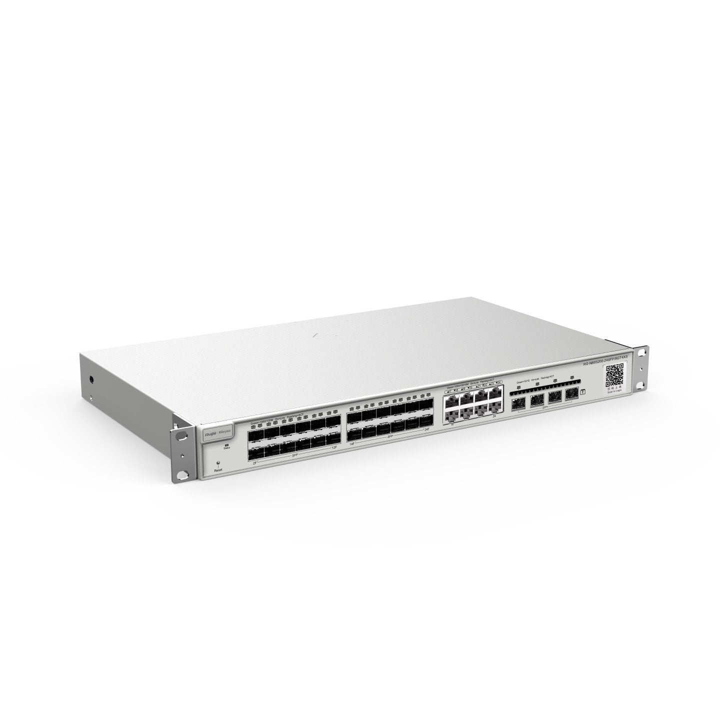 Ruijie* Reyee 36-Port Gigabit Layer 2+ Cloud Managed Switch, 24 x SFP, 8 x Gigabit RJ45 Combo Ports, 4 x SFP+, Rack Mount