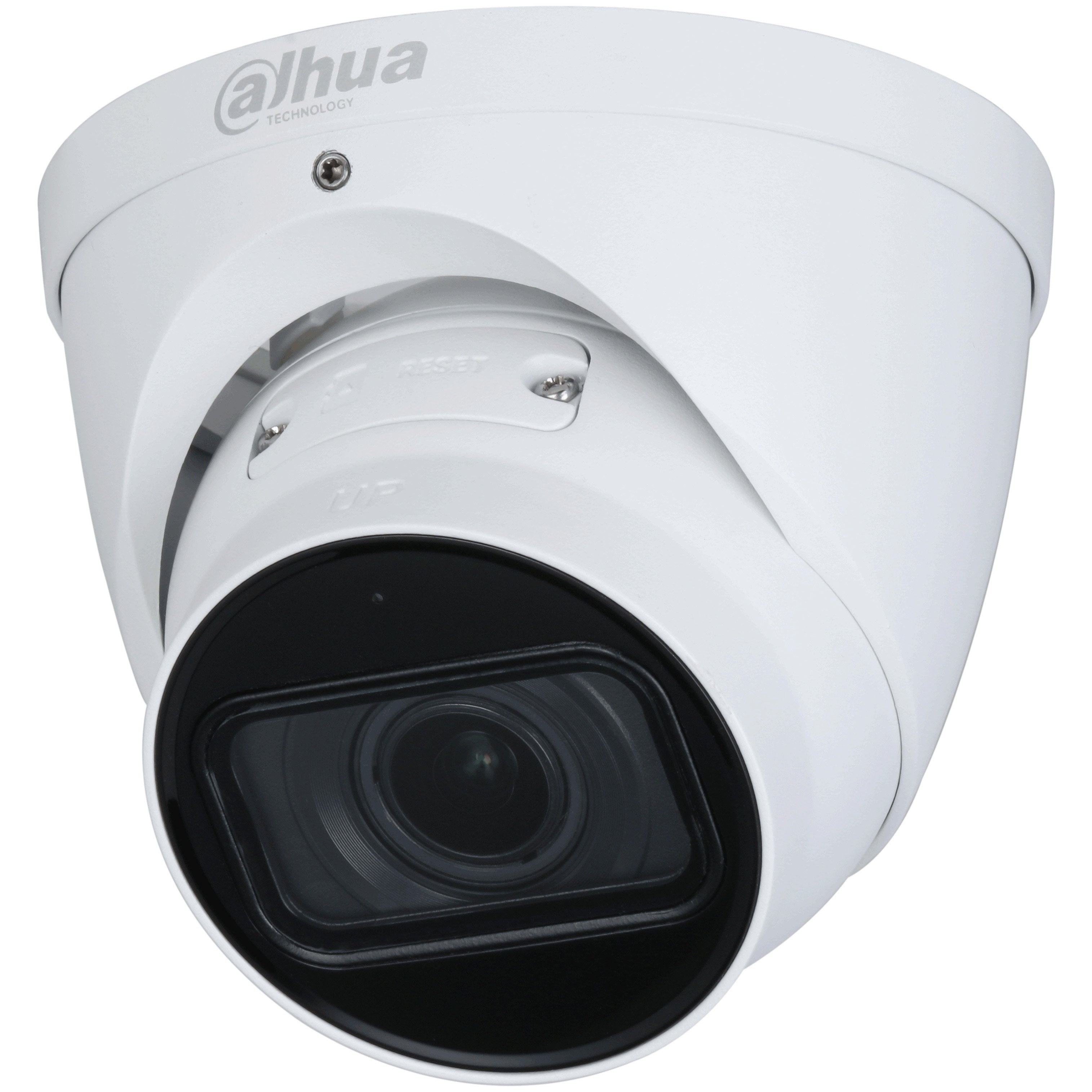Dahua 4MP IP WizSense AI Series IR Motorised Eyeball Camera, SMD 4.0, Quick Pick, AI SSA, Perimeter, Starlight, 2.7-13.5 mm, WDR, 40m IR, POE / 12VDC, IP67, MicroSD, Built-in Mic (Wall Mount: PFB205W-E, Junction Box: PFA137)