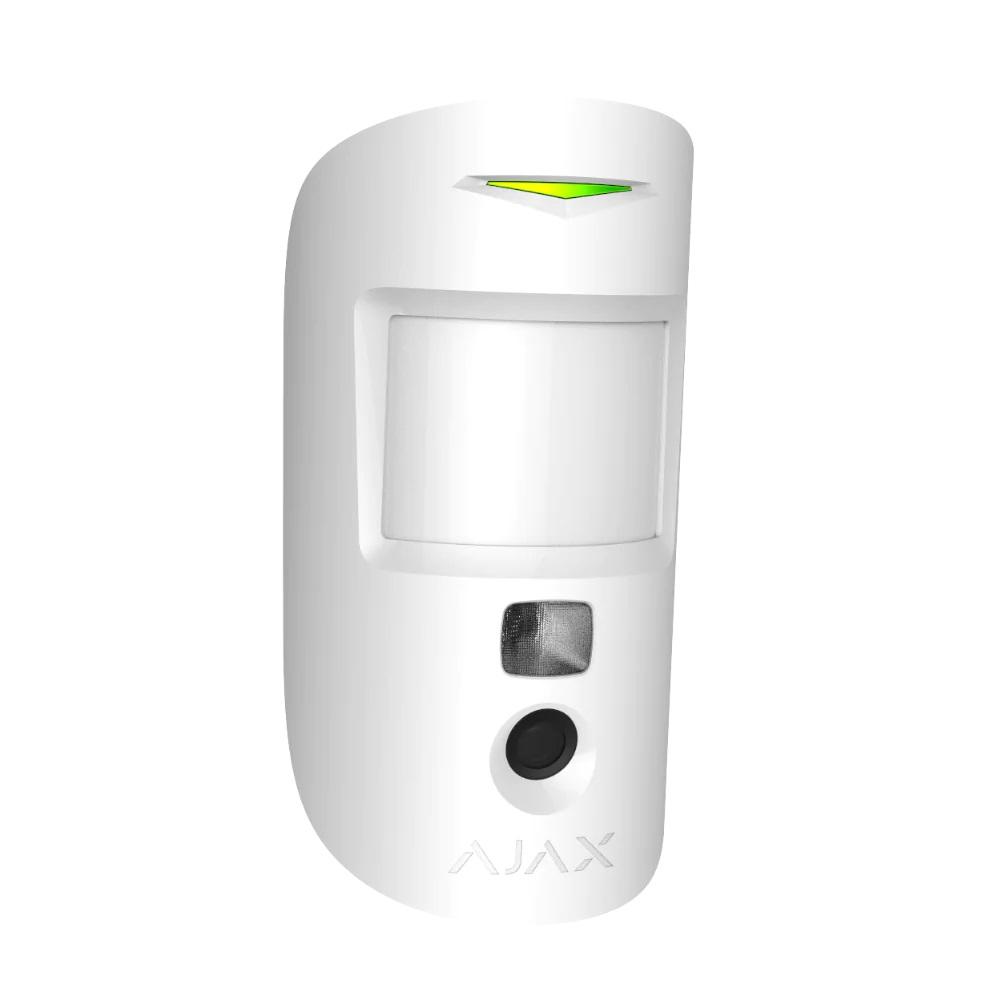 Ajax MotionCam PhOD WHITE - 2 Way Wireless Pet Immune PIR Motion Detector With Photo On Demand Verification, 12m