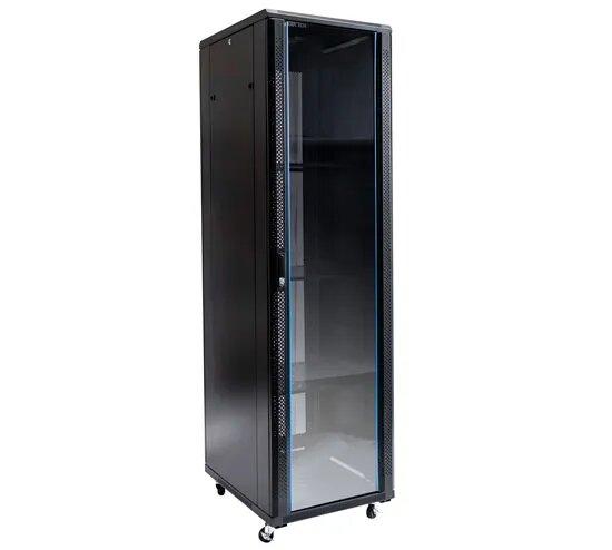 Certech* 42RU 600 (W) x 600 (D) Premier Series Server Rack With 3 x Fixed Shelves, 4 x Fans, 1 x 6 Outlet Horizontal PDU, 25 x Cage Nuts, 4 x Castor Wheels & 4 x Levelling Feet