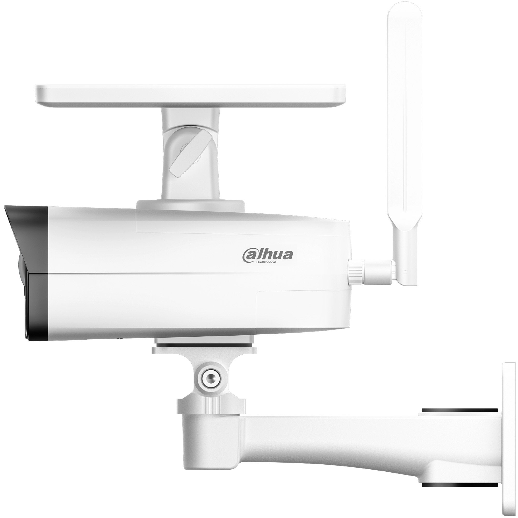 Dahua 4MP IP Lite Series, Solar 4G Bullet Camera, 2.8mm, 120dB WDR, 50m IR / 30m White Light, IP67, MicroSD, Built-In 8GB Memory / PIR / Mic / Speaker, Lasts Up To 10 Days With 1Hr View / Day (Junction Box: PFA121)