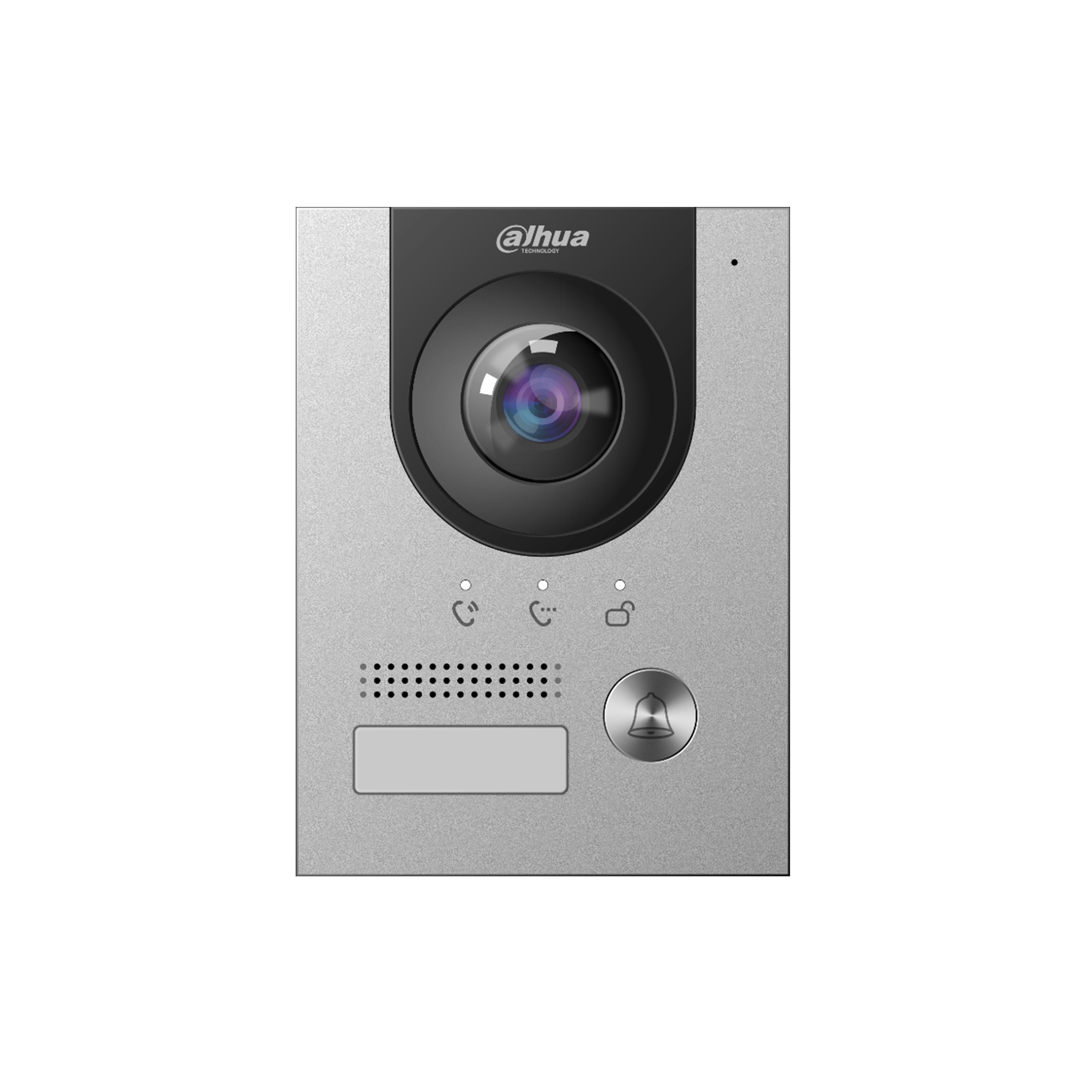 Dahua IP / 2-Wire Villa 1-Button External Station, 2MP CMOS Camera, Aluminium Panel, IK07, IP65, POE Or 2-Wire Interface, Supports One Key Config (**REQUIRES EITHER - Surface Box: VTM05R, Flush Box: VTM114)