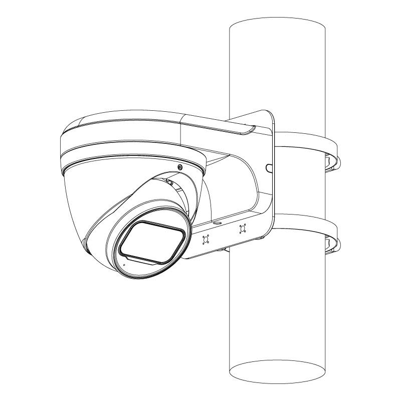 Securview* 8MP HDCVI Professional Series Motorised IR Eyeball, Low Light, 3.7-11mm Lens, 120dB WDR, 60m IR, 12VDC, IP67, Built-in Mic (Wall Mount: VSBKTB203W, Junction Box: VSBKTA137E)