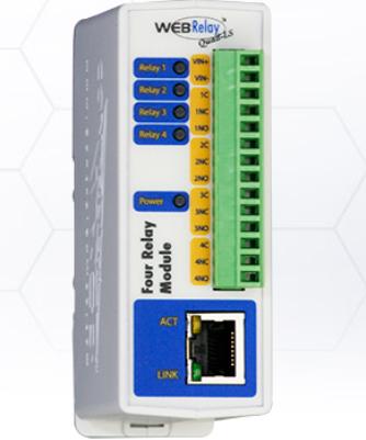 Control* By Web POE Remote Relay Control With Four independent, 28VAC / 24VDC, 3A Relays SPDT (Form C), Suitable For Dahua Intercom Systems