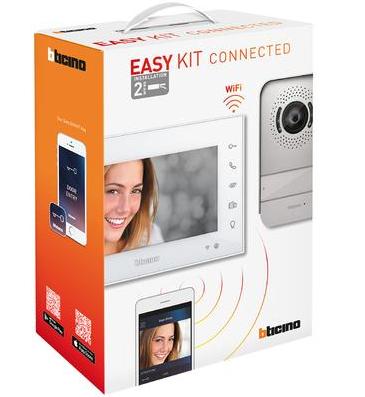 Bticino Easy 2W Video Connected WiFi Handsfree Kit 7", LCD Display; Metal External Station, Wide Angle Colour Camera. Can Be Configured For One-Family Or Two-Family Installations. Expandable To 3 x Internal Stations & 2 x External Station Per Family.