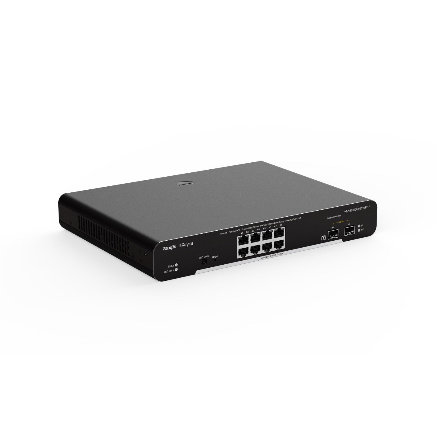 Ruijie* Reyee 10-Port Gigabit Cloud Managed Switch, 2 x SFP, Desktop / Wall Mount