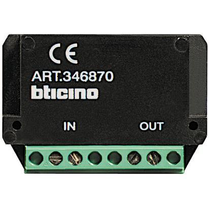 Bticino 2W Video Amplifier For Non-Twisted Cabling Or Where Cabling Distances Between The External And Internal Station Exceeds 50m