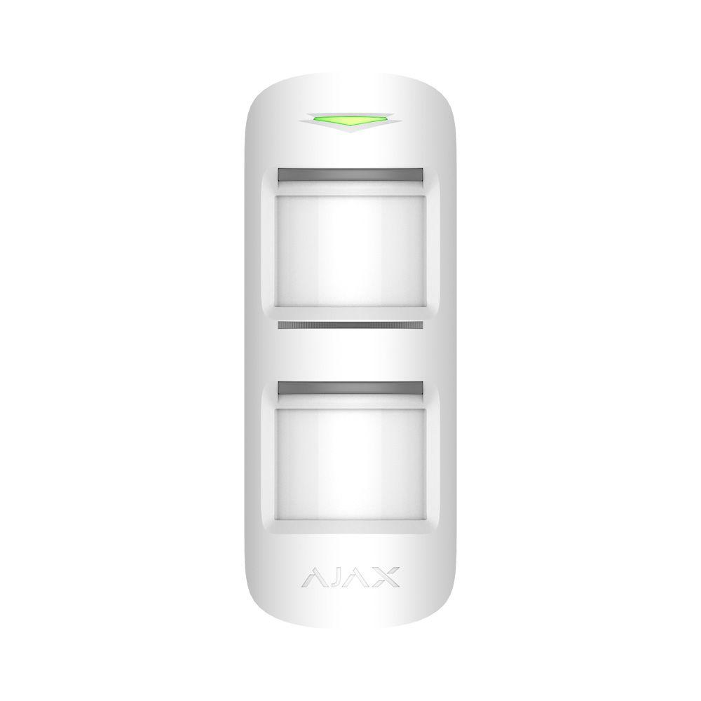 Ajax MotionProtect Outdoor WHITE - 2 Way Wireless Pet Immune Dual PIR Motion Detector With Anti-Mask /Adjustable Detection Range 3-15m