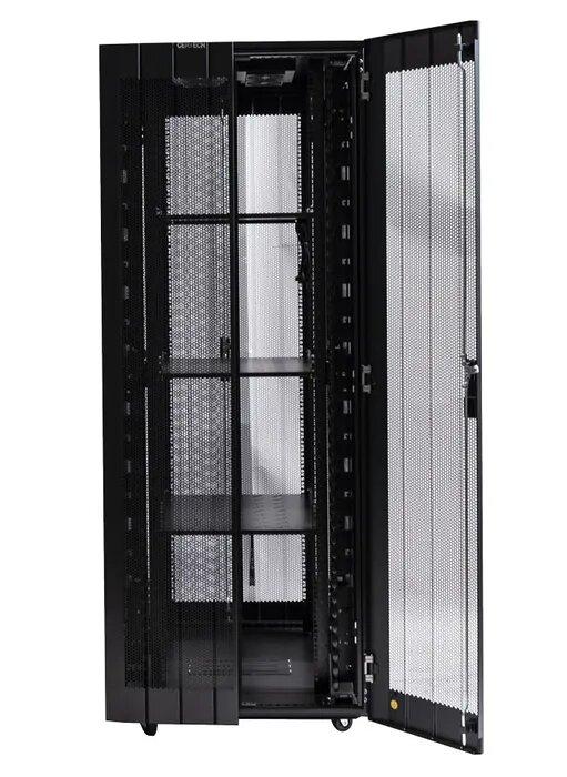 Certech* 45RU 800 (W) x 1000 (D) Benchmark Series Server Rack With 3 x Fixed Shelves, 4 x Fans, 1 x 6 Outlet Horizontal PDU, 25 x Cage Nuts, 4 x Castor Wheels & 4 x Levelling Feet