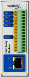 Control* By Web POE Remote Relay Control With Four independent, 28VAC / 24VDC, 3A Relays SPDT (Form C), Suitable For Dahua Intercom Systems