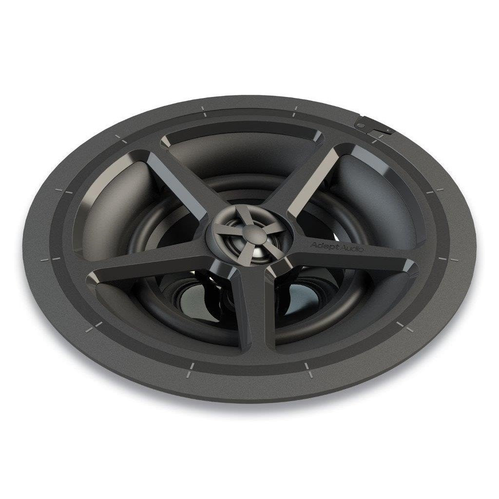 **SALE** Adept Audio 6.5" Round 2-Way Ultra Premium In-Ceiling Speaker With Injection-Molded Graphite Woofers 125W ***PAIR***