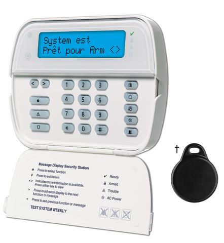 DSC* Wireless 2-Way Wire-Free LCD Keypad with 2x16 Full Message Display and Built-in Proximity Function for Arm/Disarm with PT-4 Proximity Tag