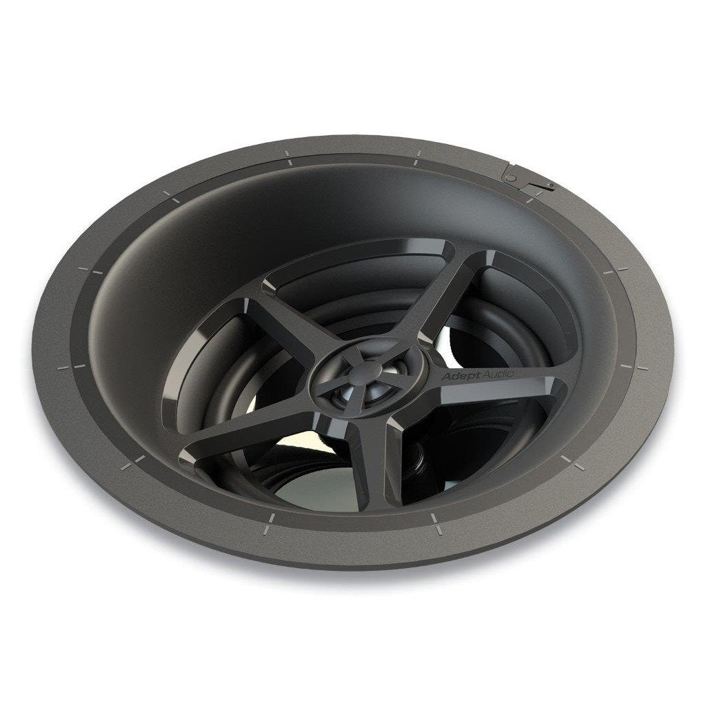 **SALE** Adept Audio 6.5" Round 2-Way Ultra Premium In-Ceiling Fixed Angle LCR Speaker With Injection-Molded Graphite Woofer 125W ***EACH***