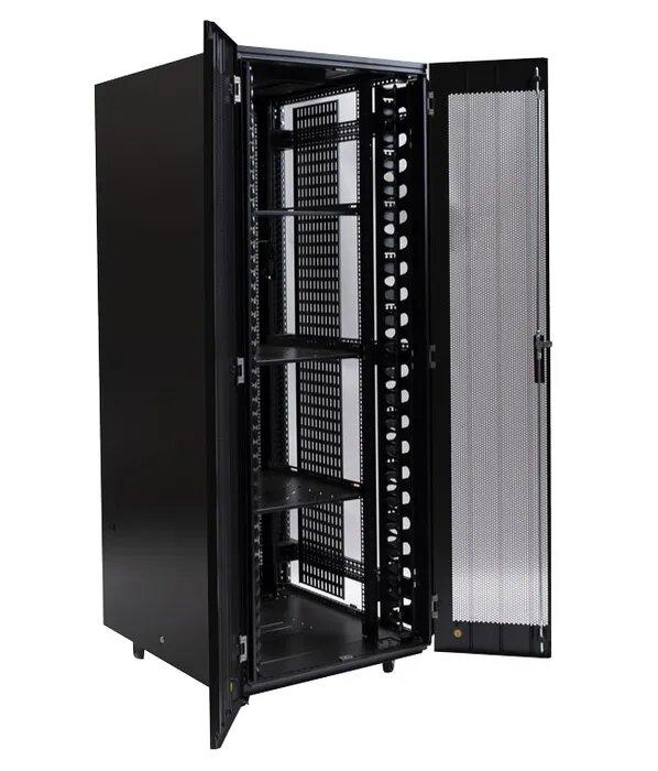 Certech* 45RU 800 (W) x 800 (D) Benchmark Series Server Rack With 3 x Fixed Shelves, 4 x Fans, 1 x 6 Outlet Horizontal PDU, 25 x Cage Nuts, 4 x Castor Wheels & 4 x Levelling Feet