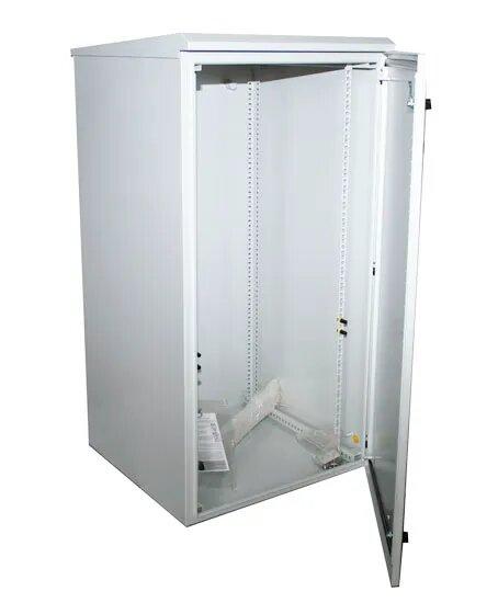 Certech* 24RU 600mm Deep Outdoor Wall Mounted Rack With Dual Front Locks, IP65 Rated