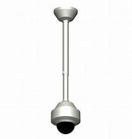 Security Design 1500-2900mm Adjustable Telescopic Dropper Pole Kit Including: Inner And Outer Poles Ceiling Mount Bracket And Connecting Bolts - White (Also available in Black upon request)