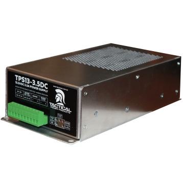 Tactical 12VDC, 3.5A Switchmode Supply With 13.5V / 500Ma Charger, AC Fail & Low Batt Outputs [225L x 120W x 60H MM]. Total Output 3.5A. Temperature Rating 0-50'C Above Ambient No Derating.