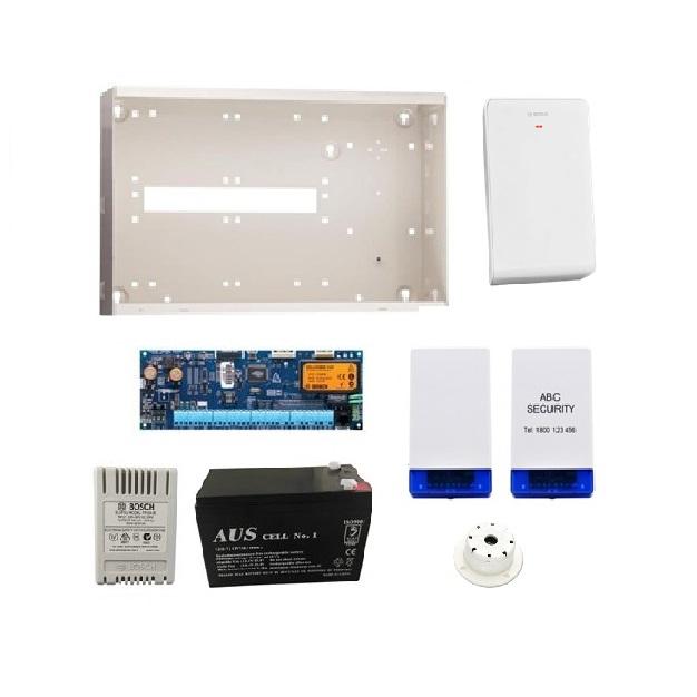 Bosch Solution 6000 Basic Wireless Starter Kit With Control Panel (CC610P), Enclosure (MW350), Plug Pack (PP18-1.33), Battery (BATT12-7), Combo Siren (WP16), Top Hat Screamer (WP08), Radion Wireless Receiver (RFRC-STR2) **NO KEYPAD OR DETECTORS**