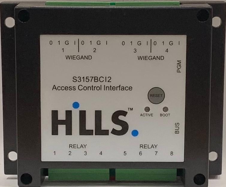 Hills Lift Interface For Bticino Systems With 4 Wiegand Outputs and 8 Relay Outputs (S3157BCI2)