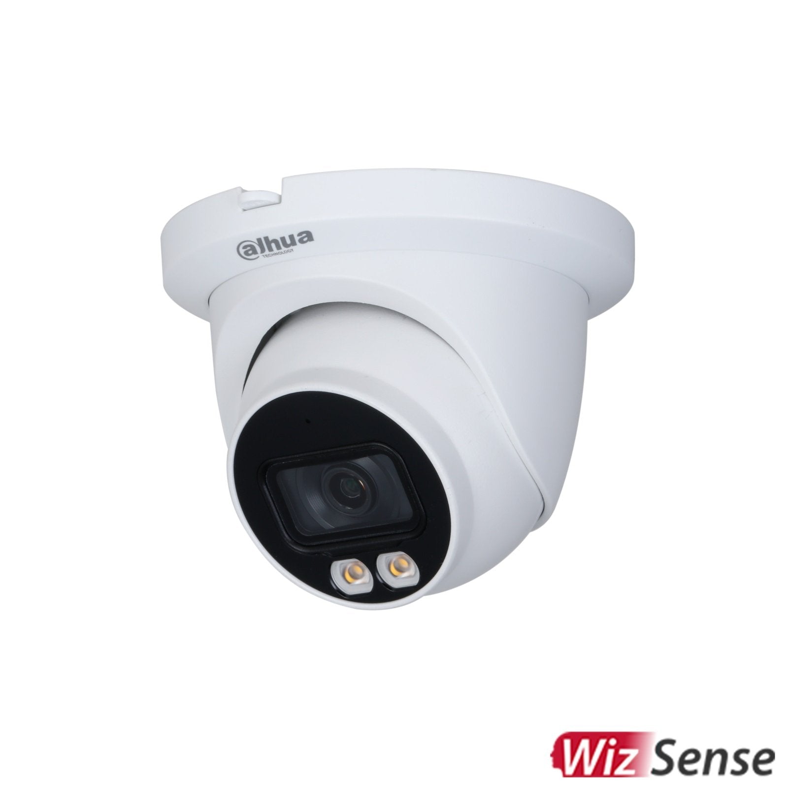 Dahua* 4MP IP WizSense AI Series Full Colour Eyeball Camera, SMD, Perimeter, Starlight, 2.8mm, 120dB WDR, 30m White Light, POE / 12VDC, IP67, MicroSD, Built-in Mic (Wall Mount: PFB203W, Junction Box: PFA130-E)